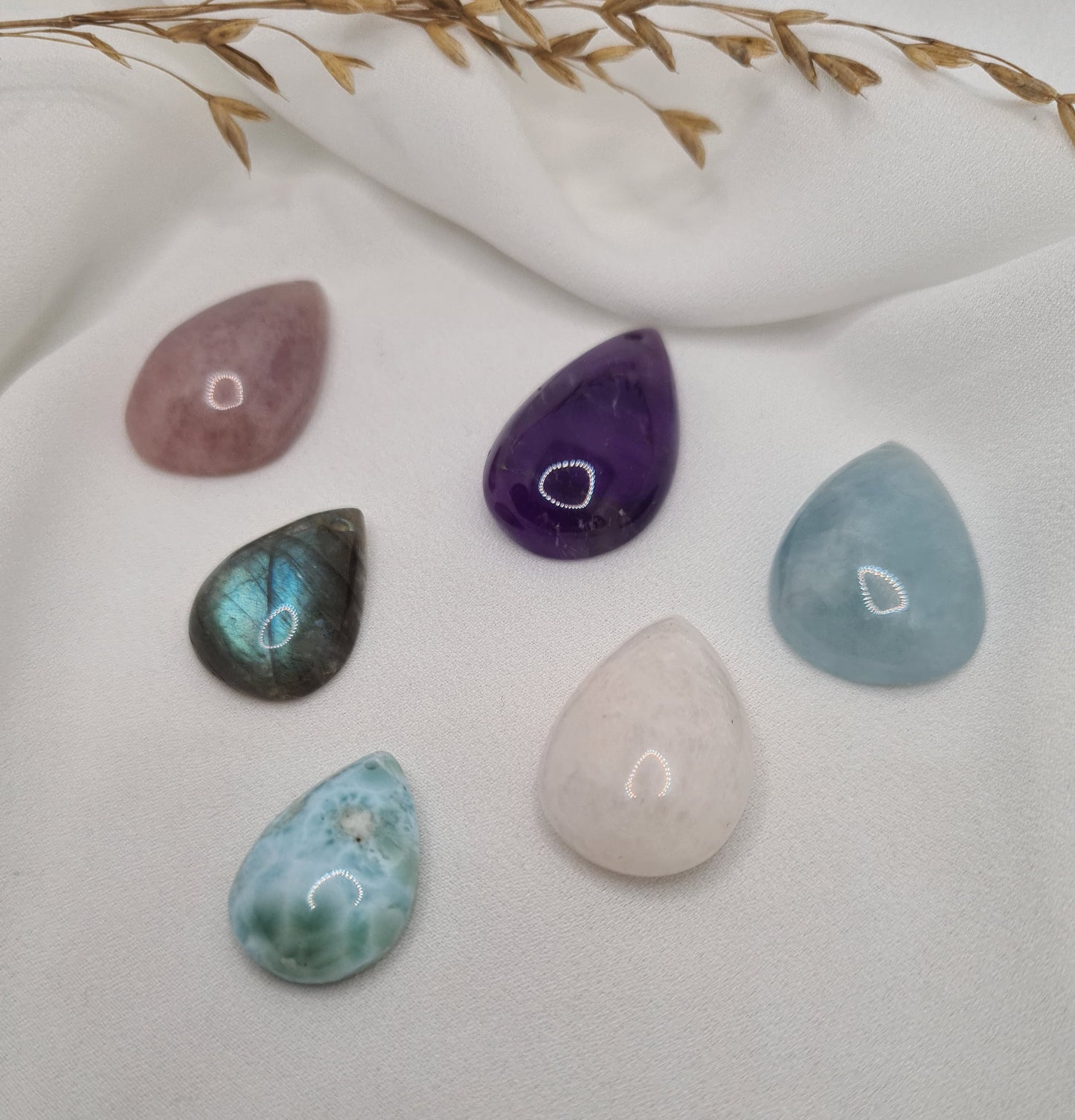 Pendentif Goutte Pierres naturelles