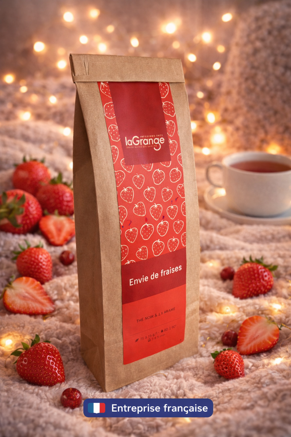 Thé noir énergie - Envie de Fraise