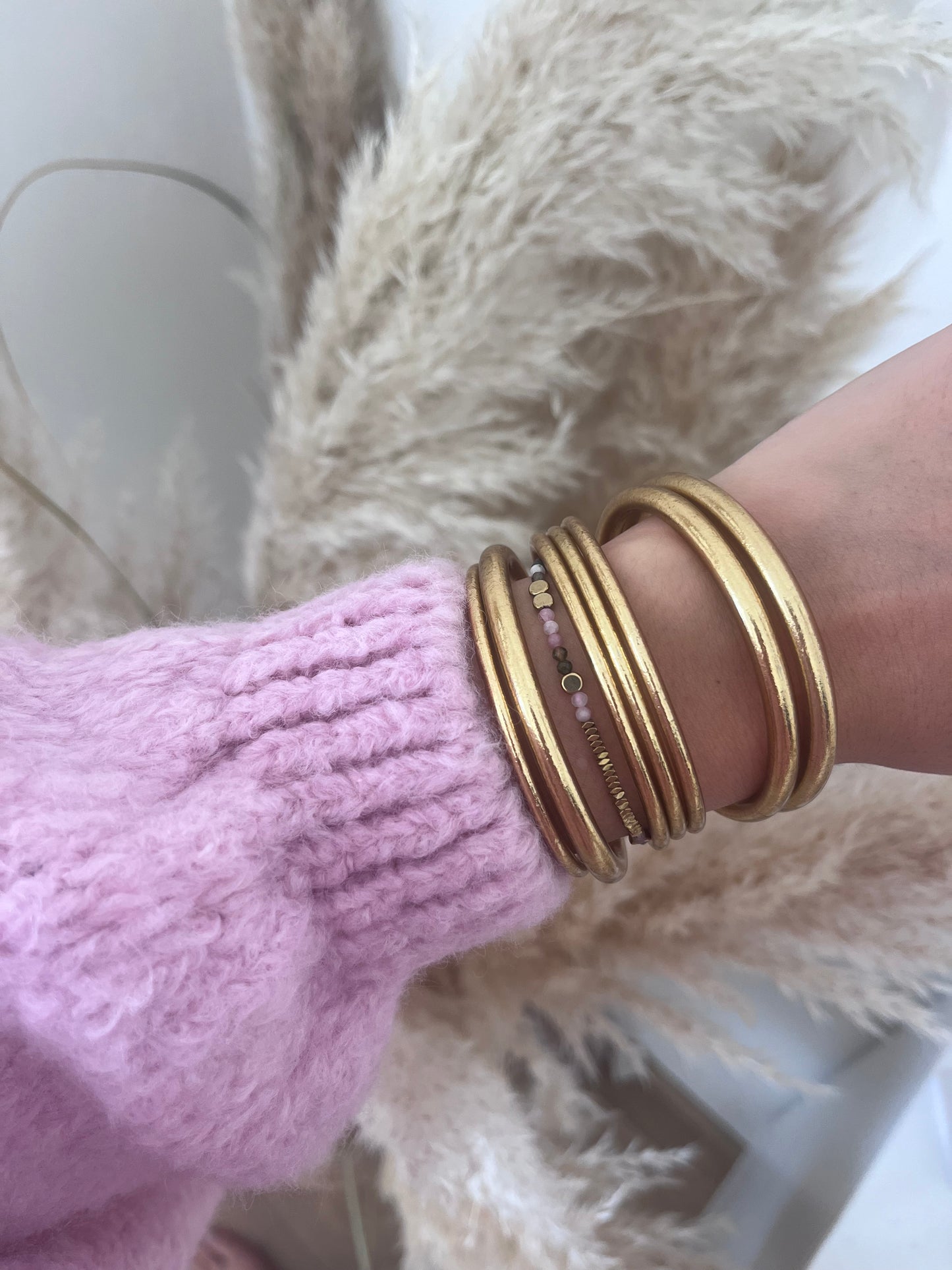 Bracelets bouddhistes - Fin Doré