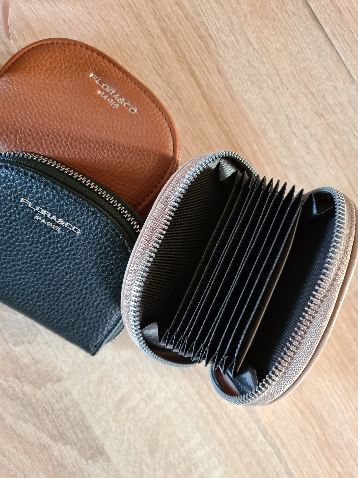 Portefeuille ANNE Beige - Marron - Noir