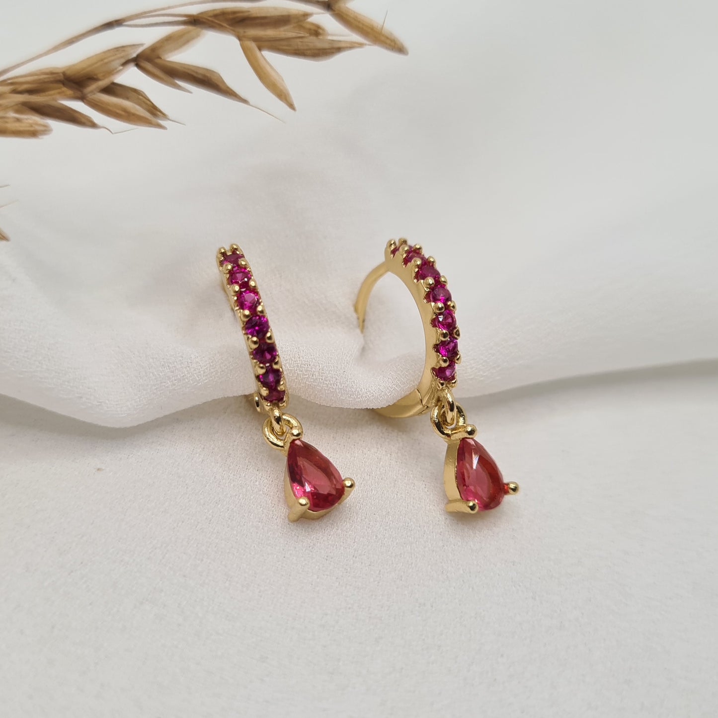Boucles d'oreilles FRAMBOISE