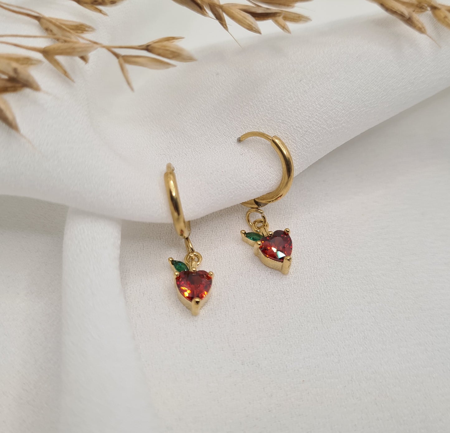 Boucles d'oreilles FRAISE