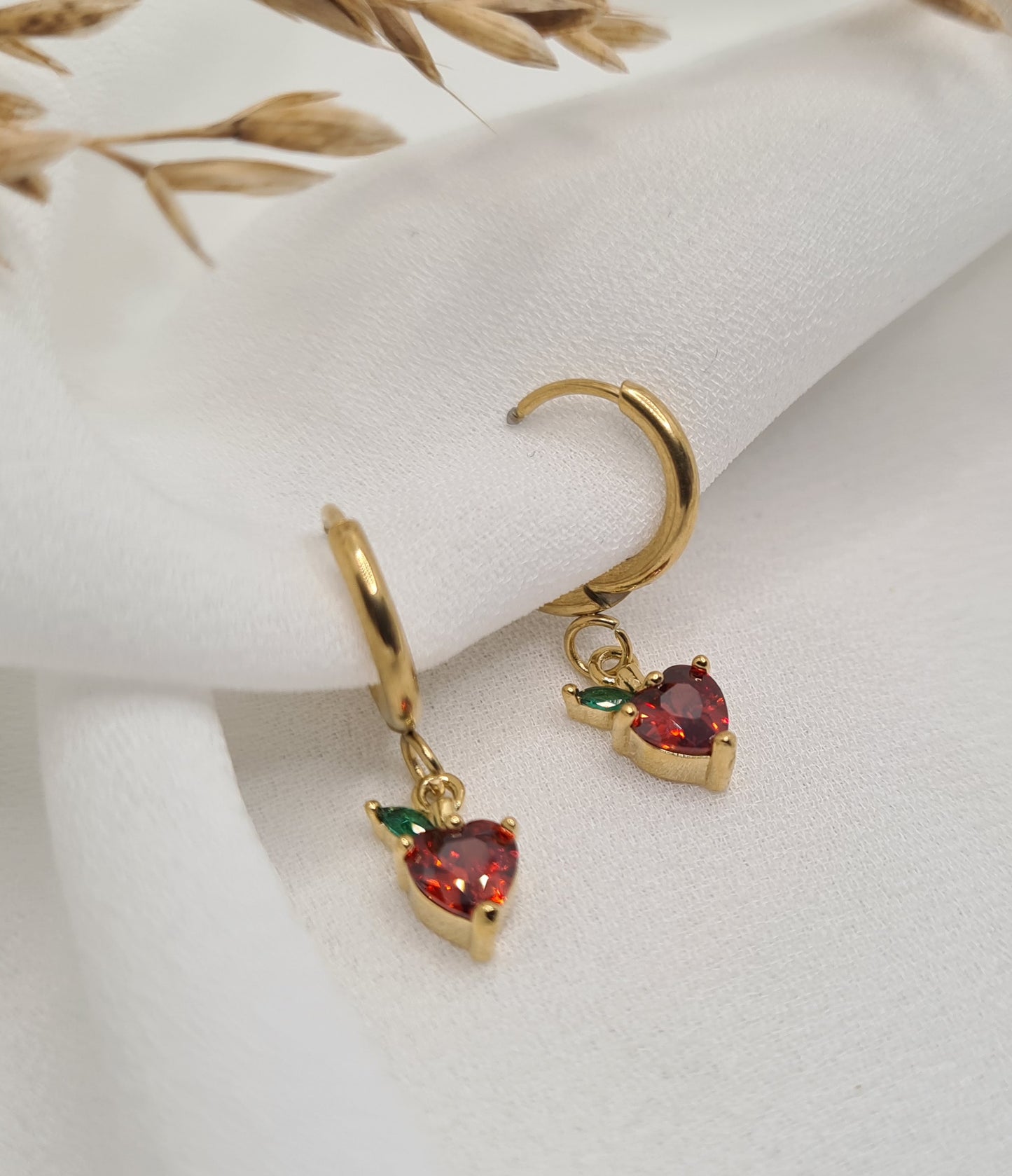 Boucles d'oreilles FRAISE