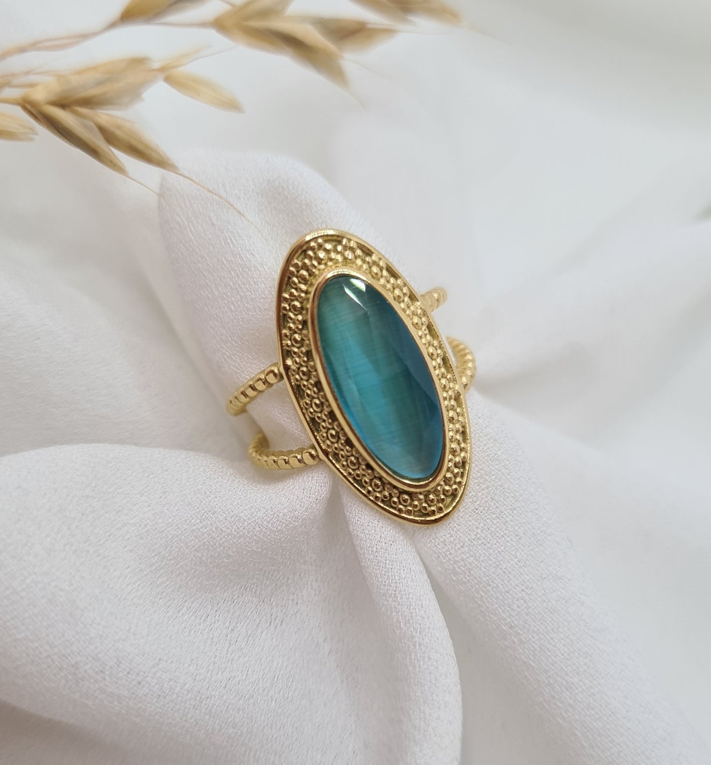 BAGUE CROSIA Bleue