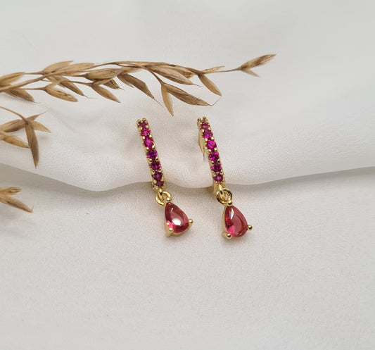 Boucles d'oreilles FRAMBOISE