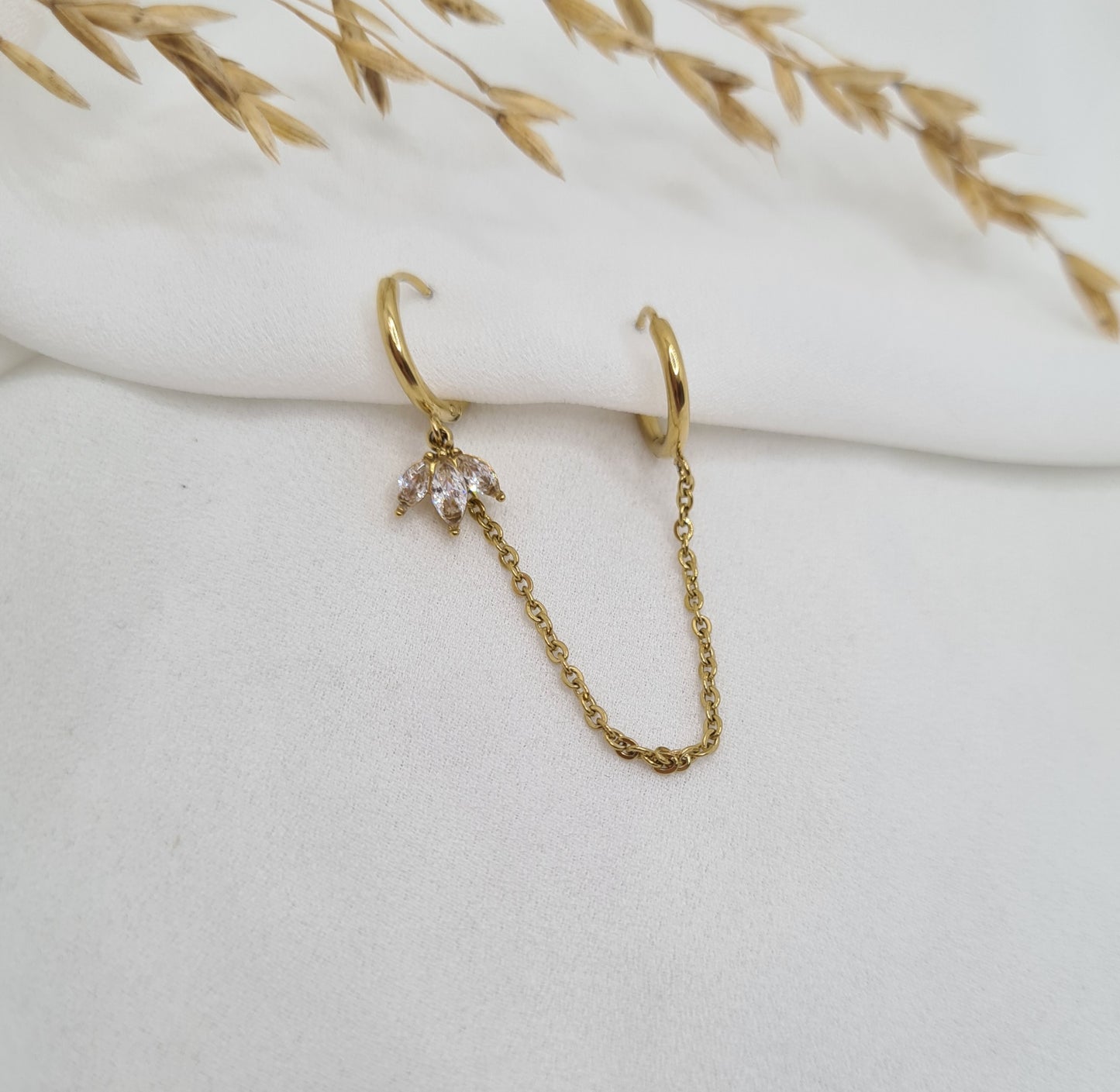 Mono Boucle d'oreille double CAROLINE