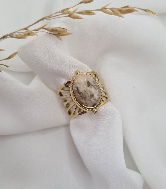 Bague CELINE Jaspe paysage
