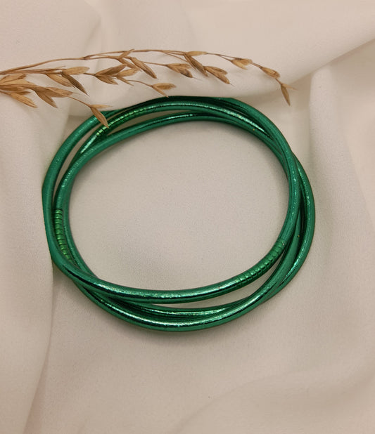 Bracelet bouddhistes - fin vert canard