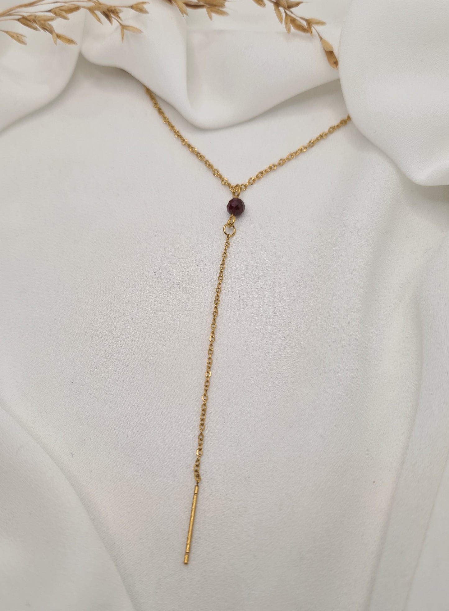 Collier CANDICE Grenat