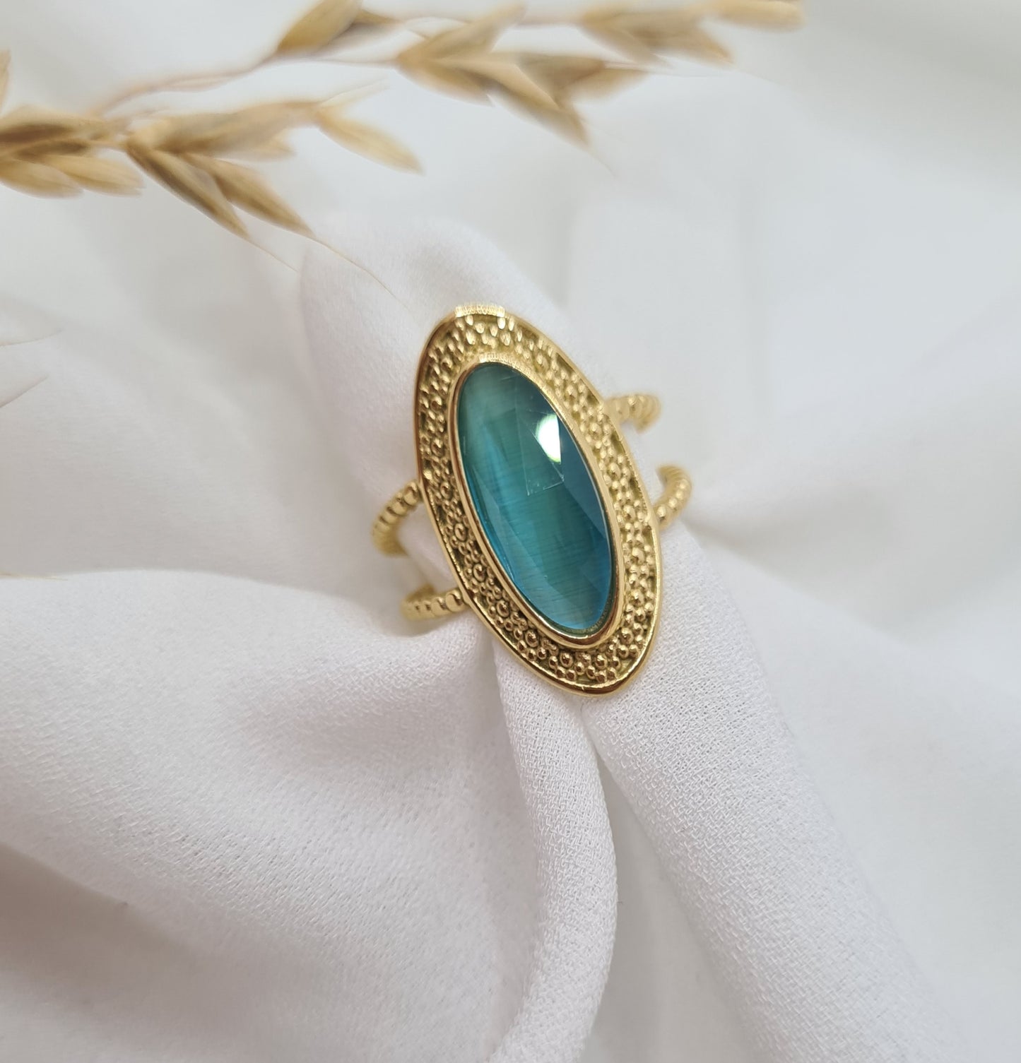 BAGUE CROSIA Bleue