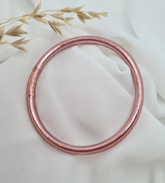 Bracelets bouddhistes - Epais rose