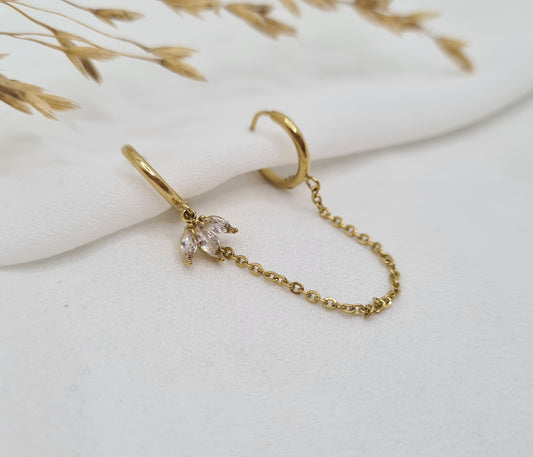 Mono Boucle d'oreille double CAROLINE