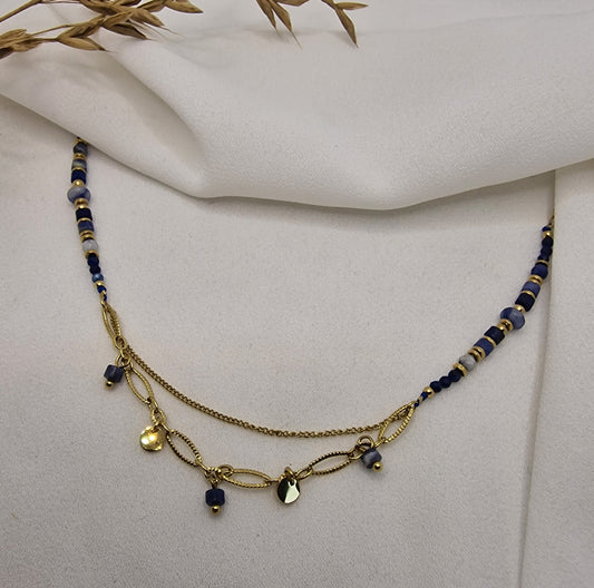 Collier PROVIDENCE Bleue