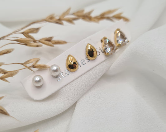 Trio Boucles d'oreilles EDITH