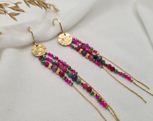 Boucles d'oreilles LYA Rose